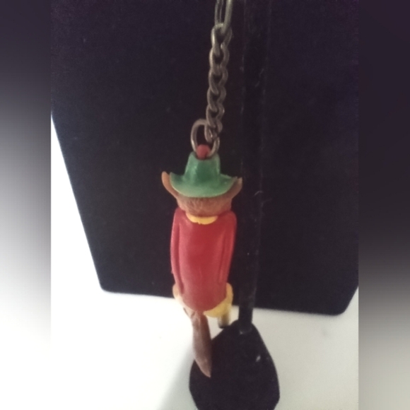 Honest John Fox Character Pinocchio Keychain Purse Charm RARE Vintage - Picture 5 of 5
